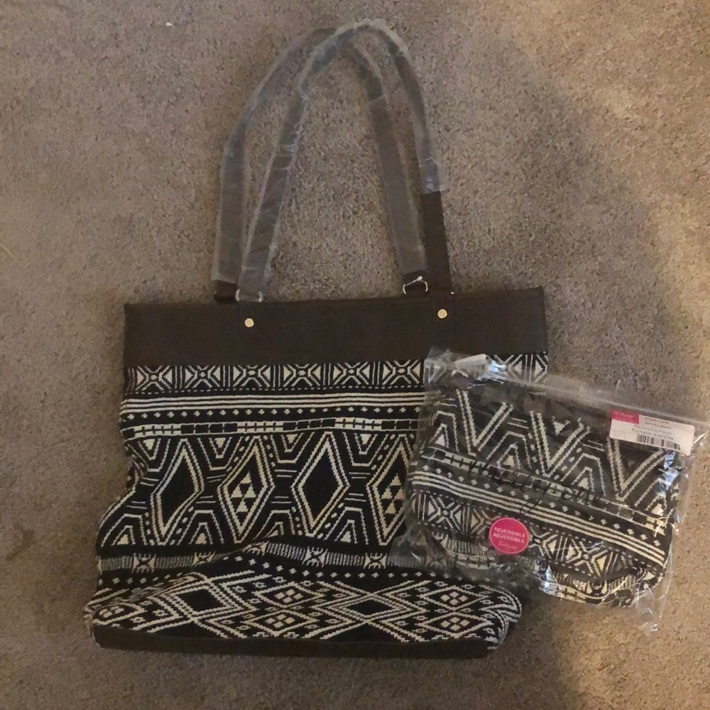 Thirty-One Reversible Tote & Pouch Bundle | Pattern: Rio Weave RETIRED